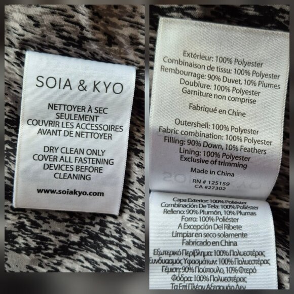 Soia & Kyo Camelia Down Coat XL Slim Fit - Picture 13 of 16